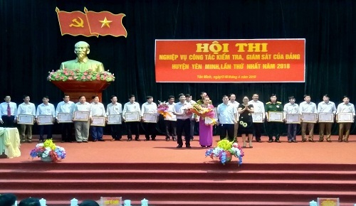Hội thi nghiệp vụ công tác kiểm tra giám sát của Đảng huyện Yên Minh lần thứ nhất năm 2018